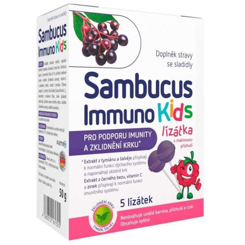 Sambucus Immuno kids lollipops 5 pcs